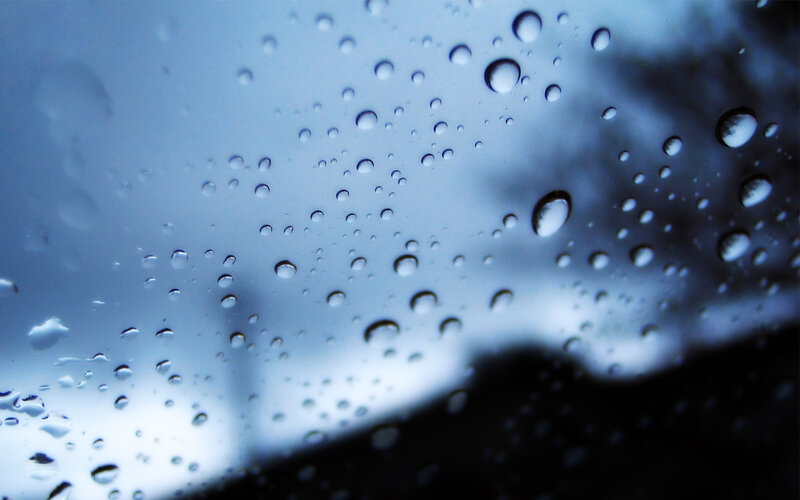 Raindrops on a window