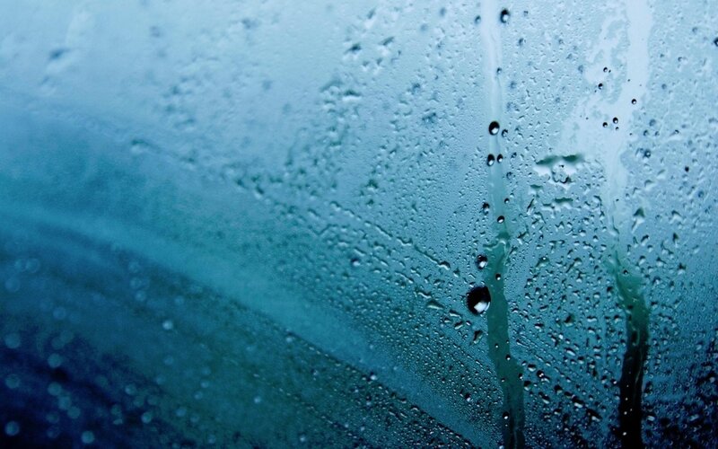raindrops on a window