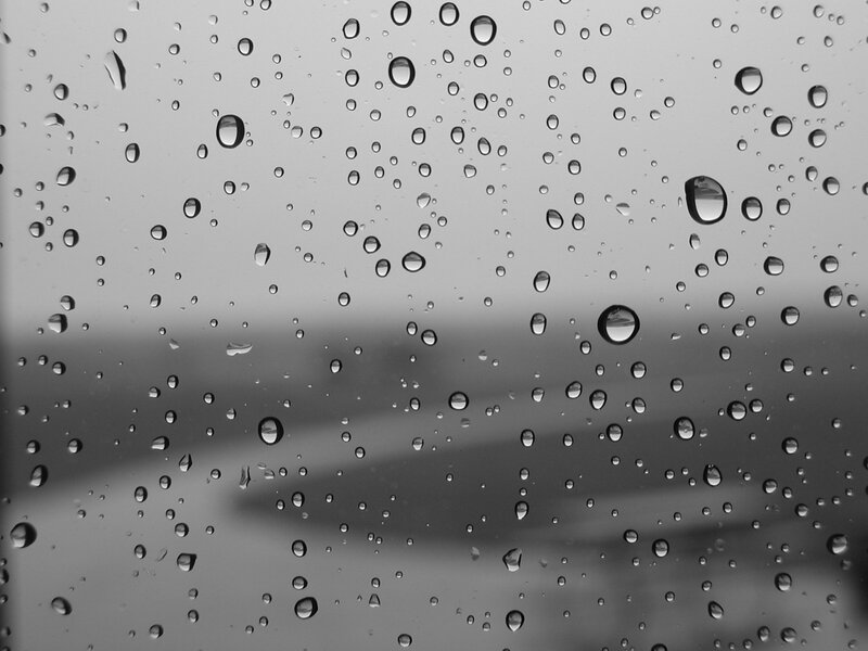 raindrops on a window