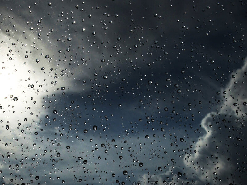 Raindrops on a window