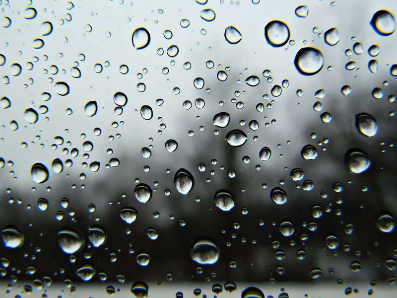 Raindrops on a window