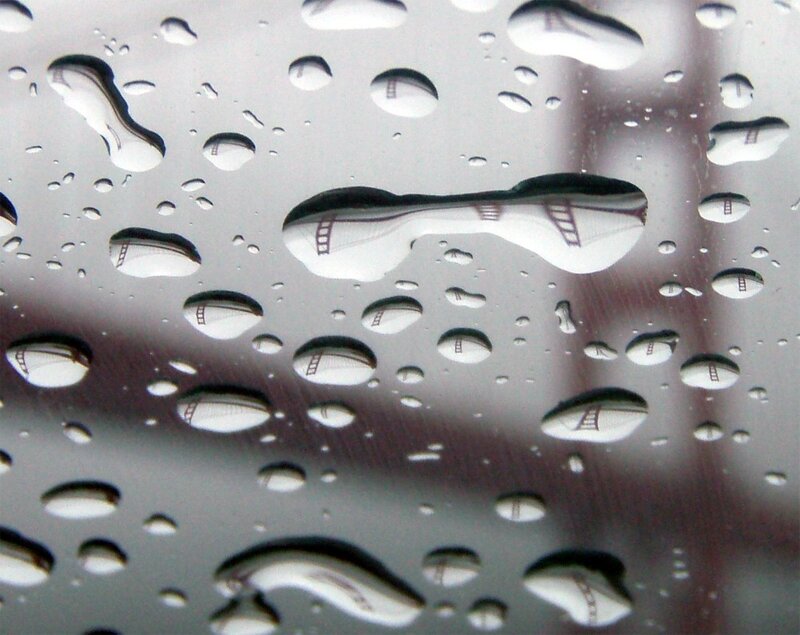Raindrops on a window