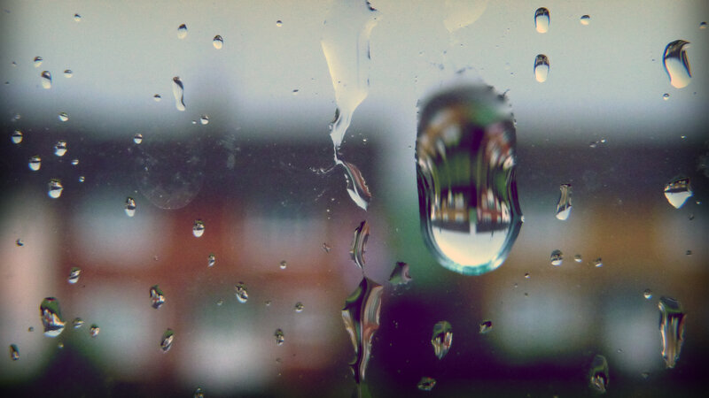 raindrops on a window