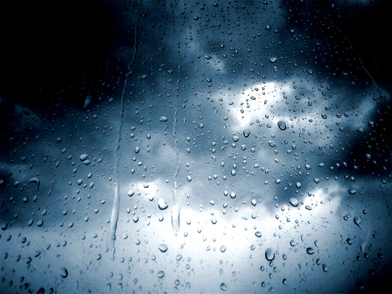 raindrops on a window