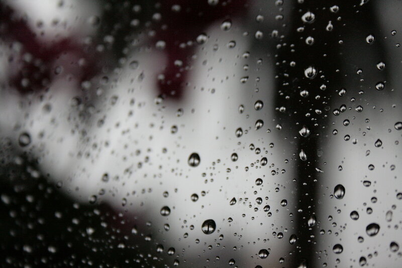 Raindrops on a window