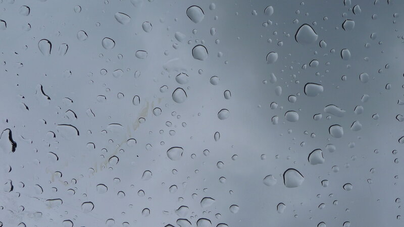 raindrops on a window