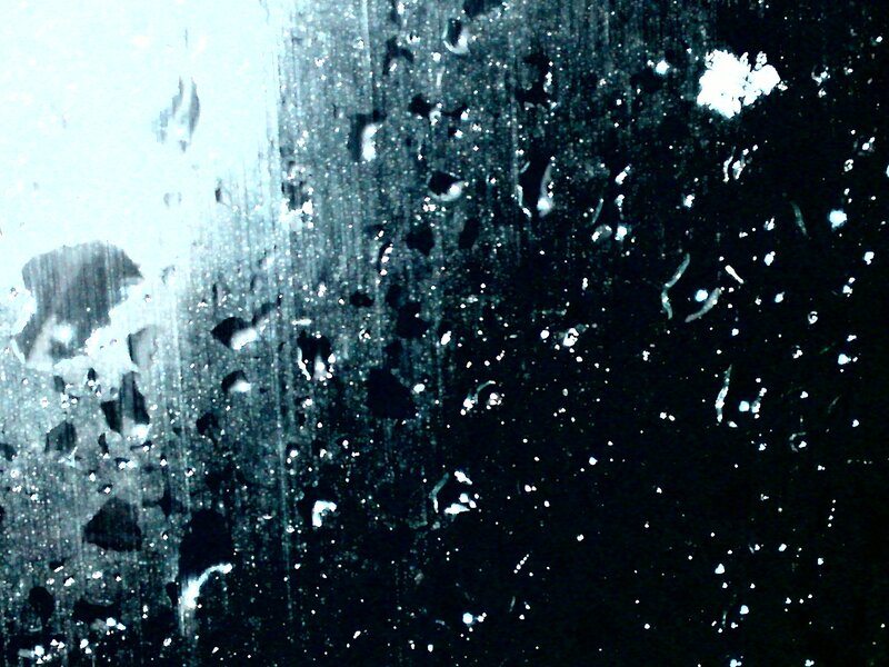 raindrops on a window