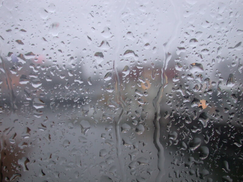 raindrops on a window