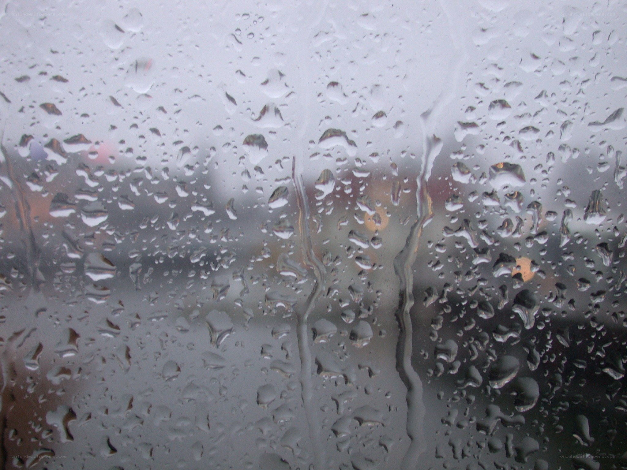 raindrops on a window