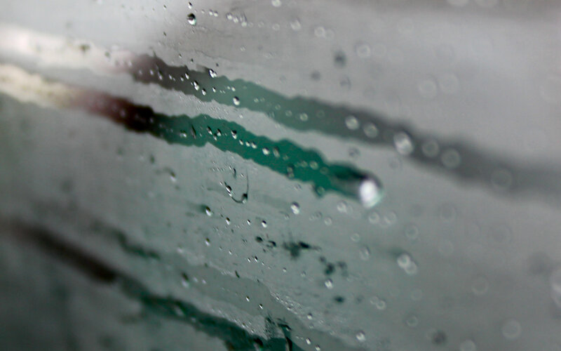 raindrops on a window