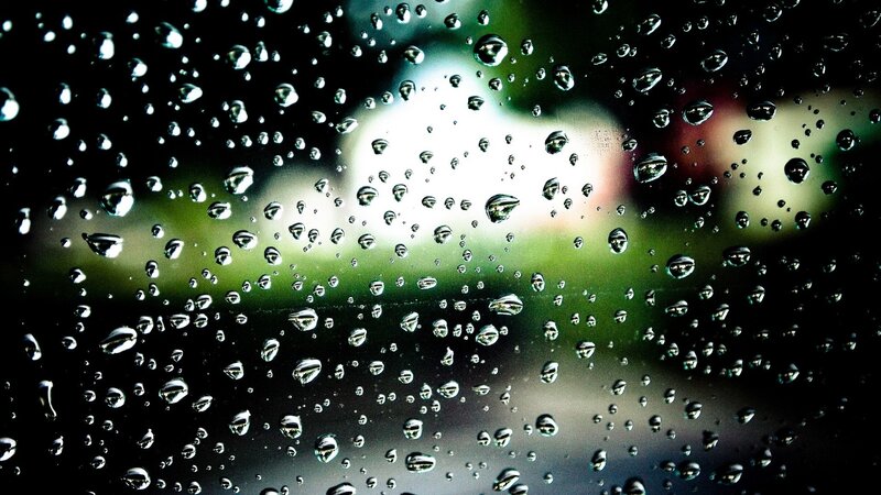raindrops on a window