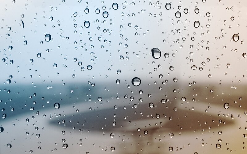 raindrops on a window