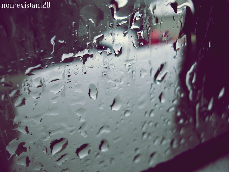 raindrops on a window