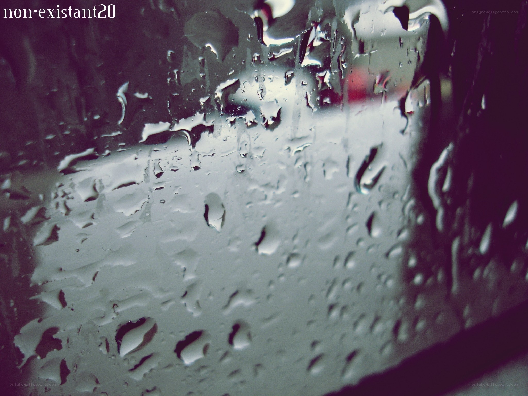raindrops on a window