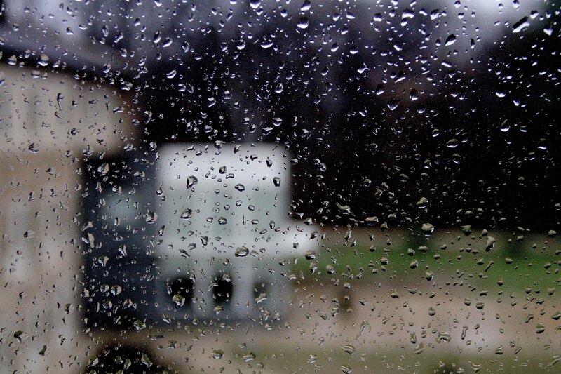 raindrops on a window
