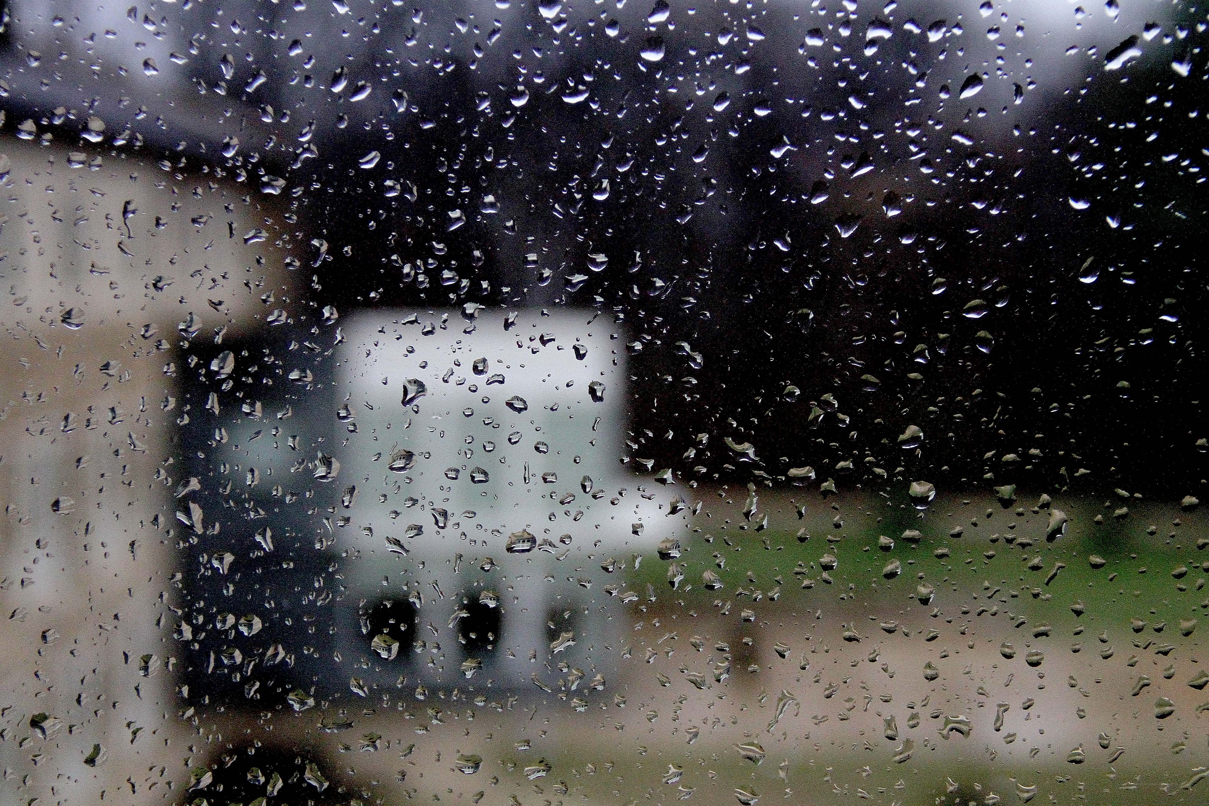 raindrops on a window