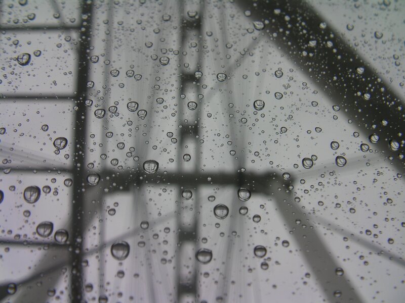 raindrops on a window