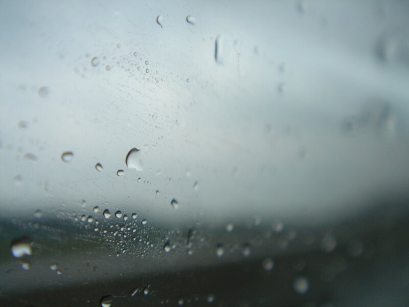 raindrops on a window