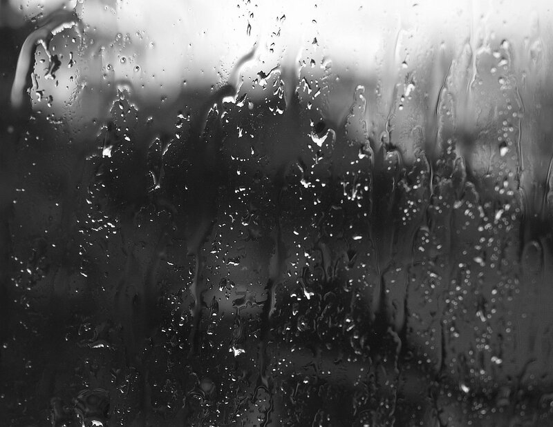 raindrops on a window