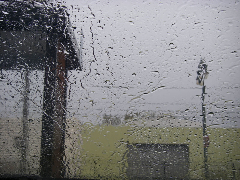 Raindrops on a window