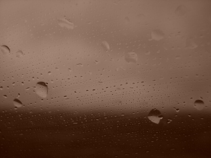 raindrops on a window
