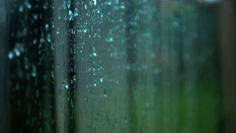 raindrops on a window