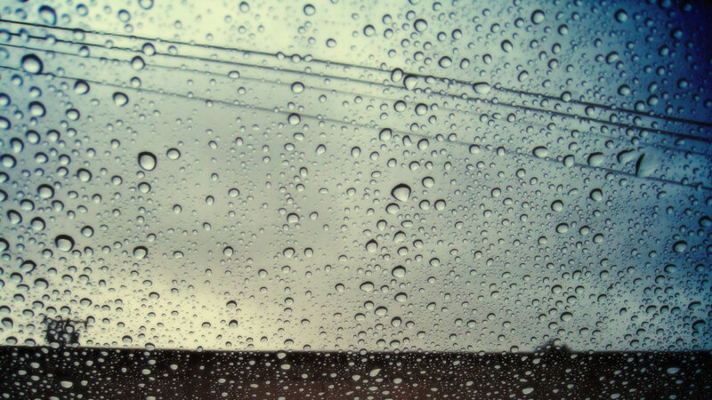 raindrops on a window