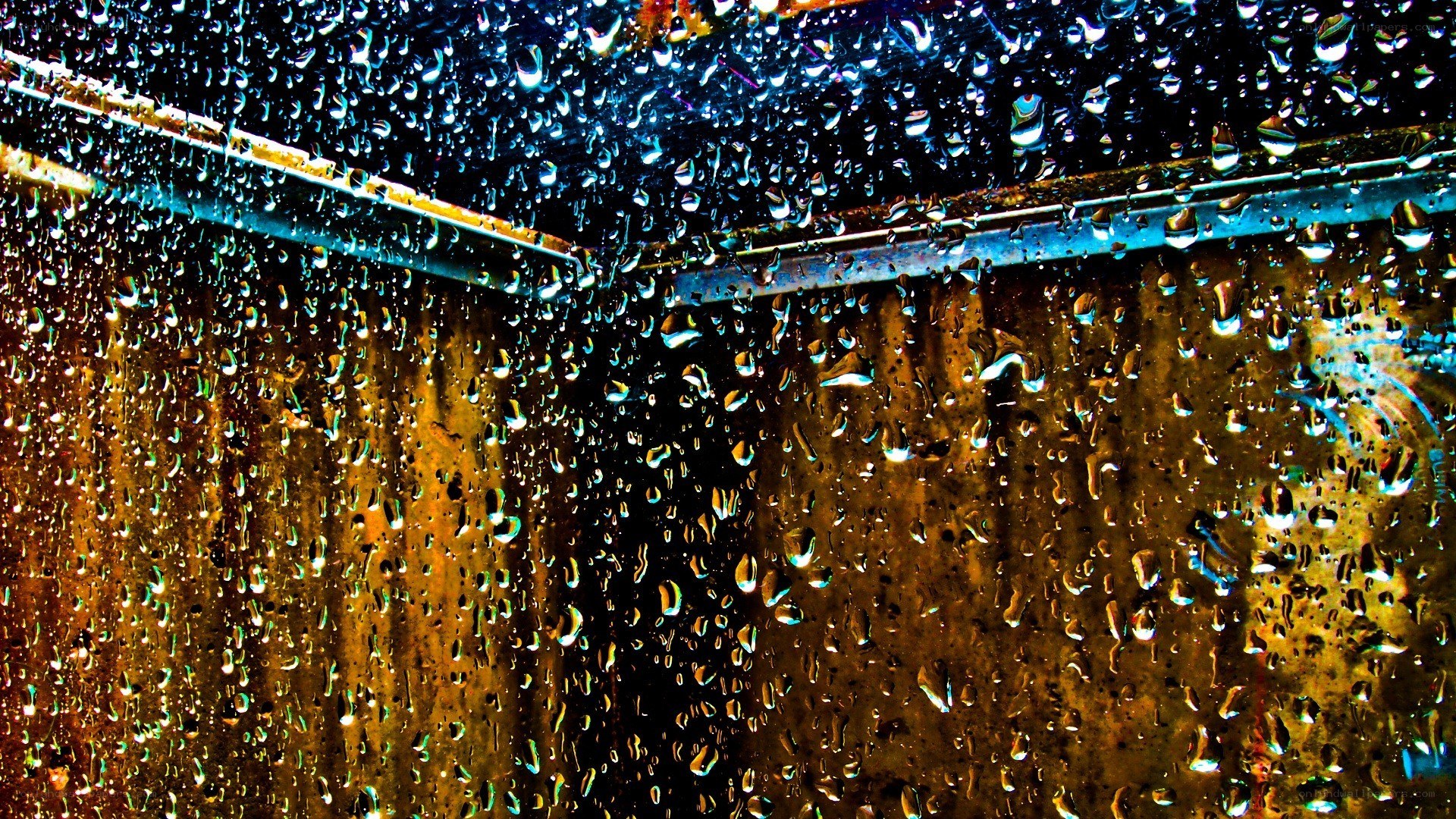 raindrops on a window