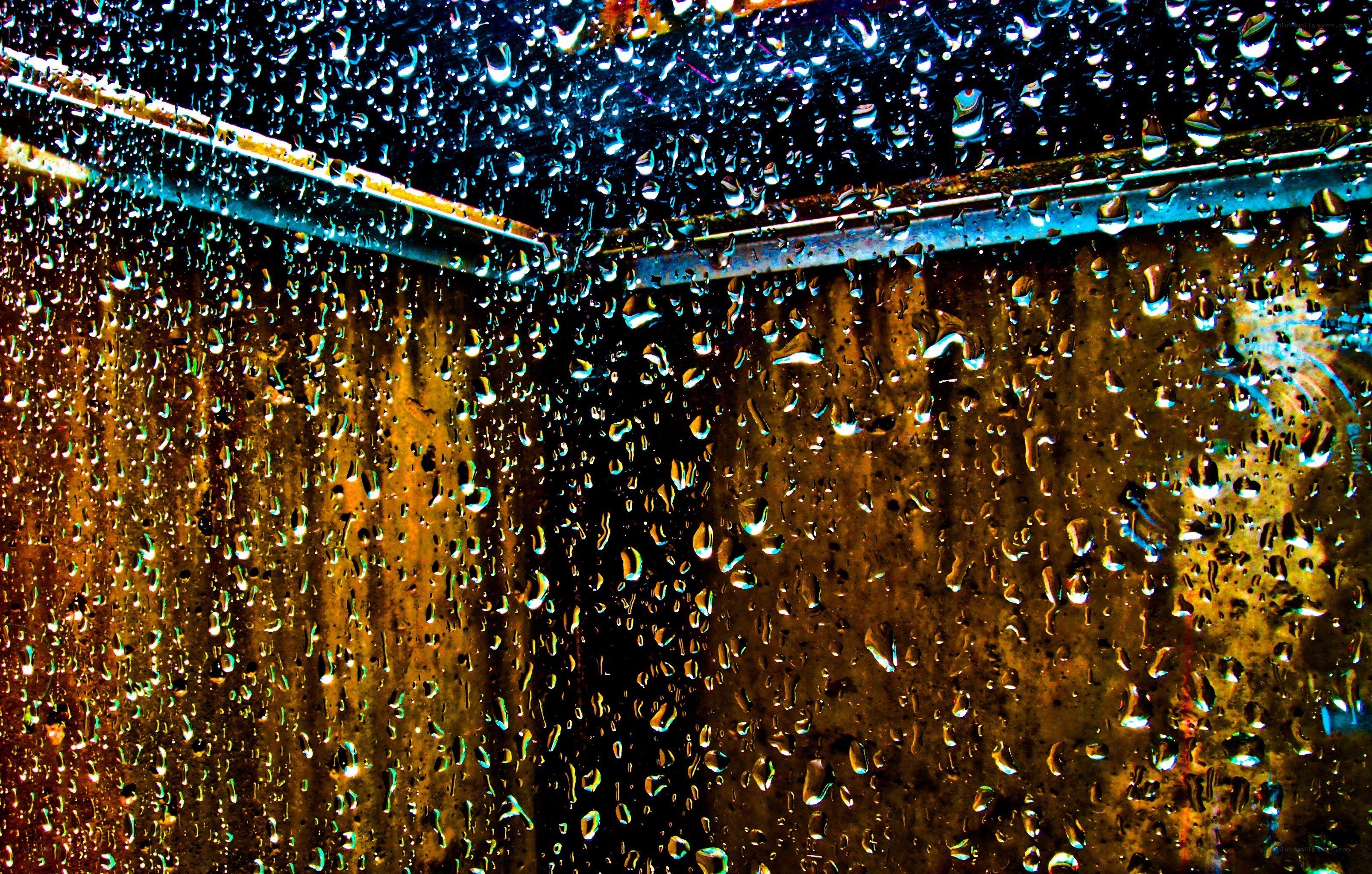 Raindrops on a window