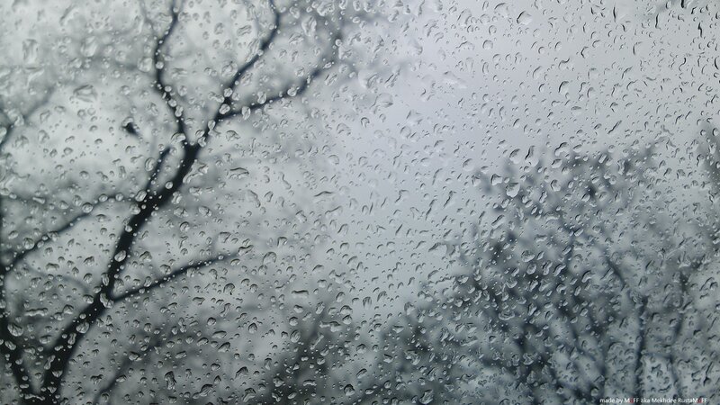 Raindrops on a window