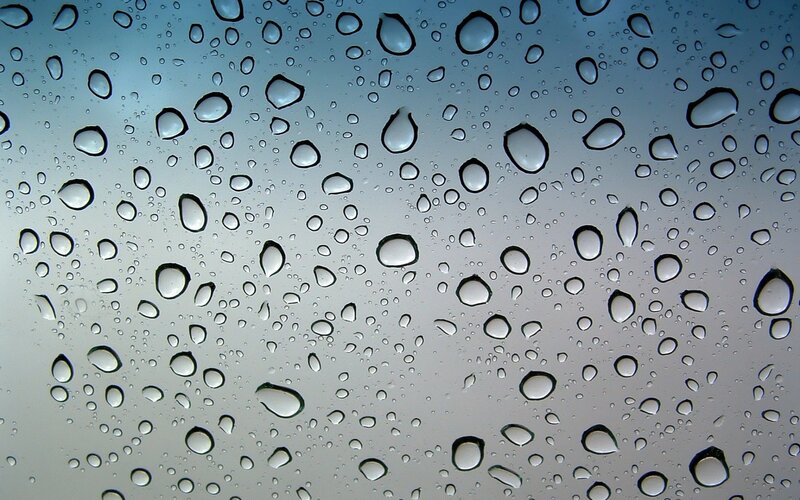 raindrops on a window