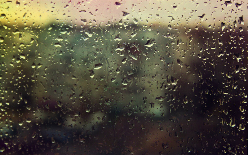 raindrops on a window