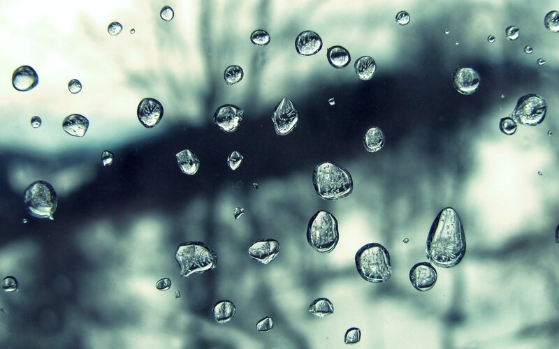 raindrops on a window