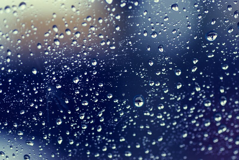 raindrops on a window