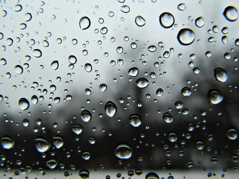 raindrops on a window