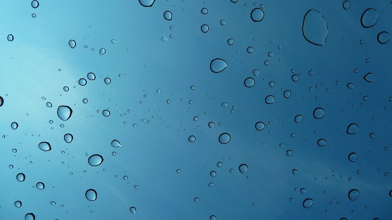 raindrops on a window