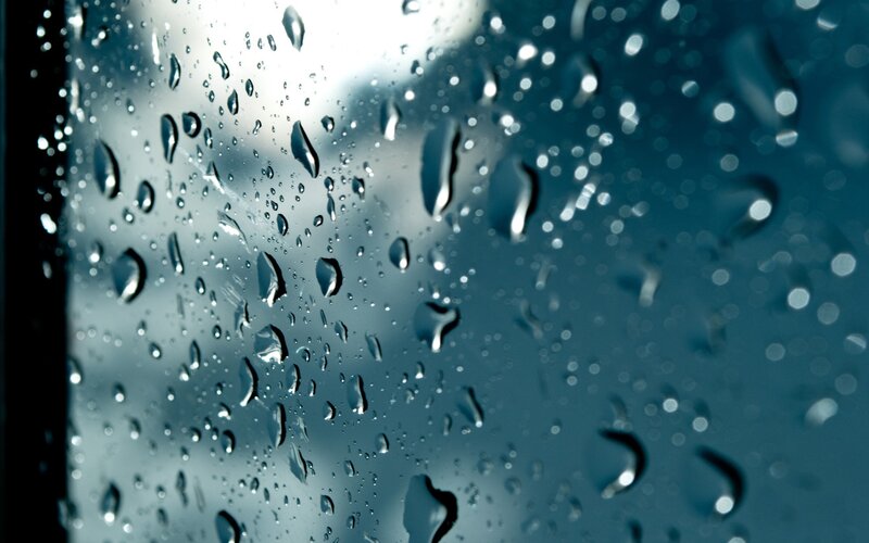 raindrops on a window