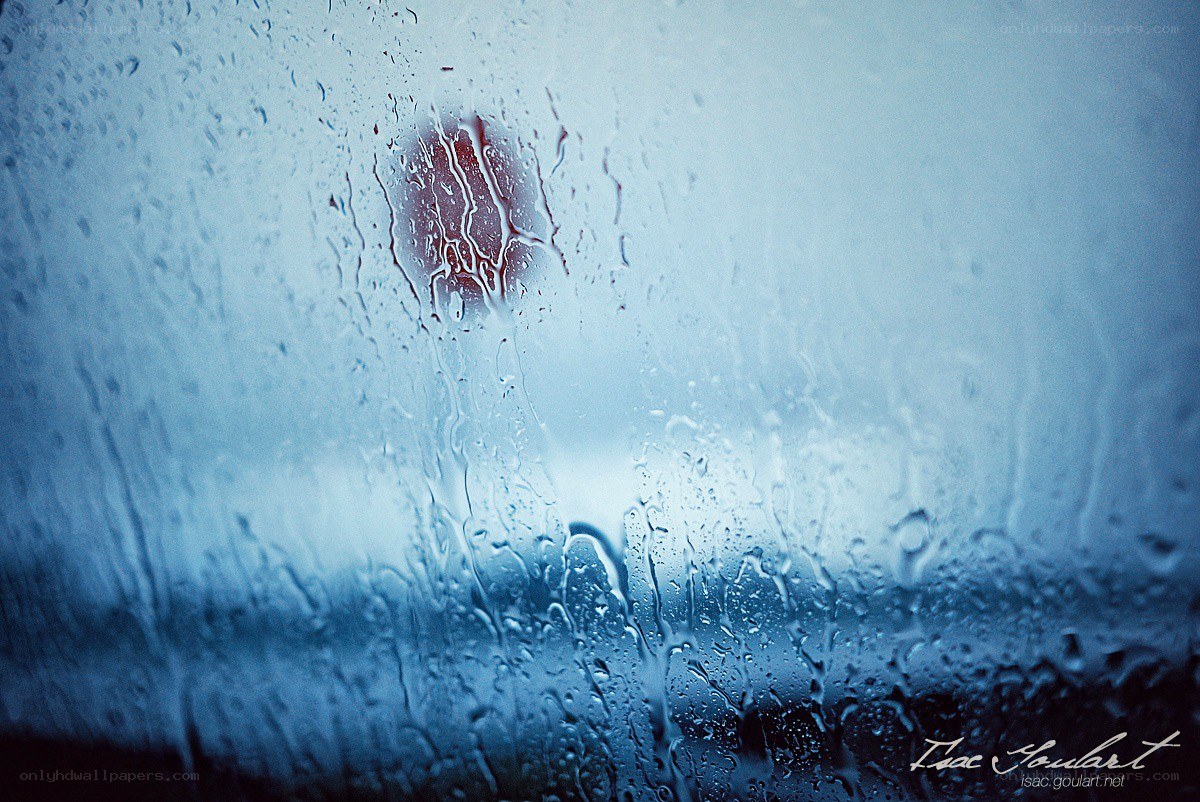 Raindrops on a window