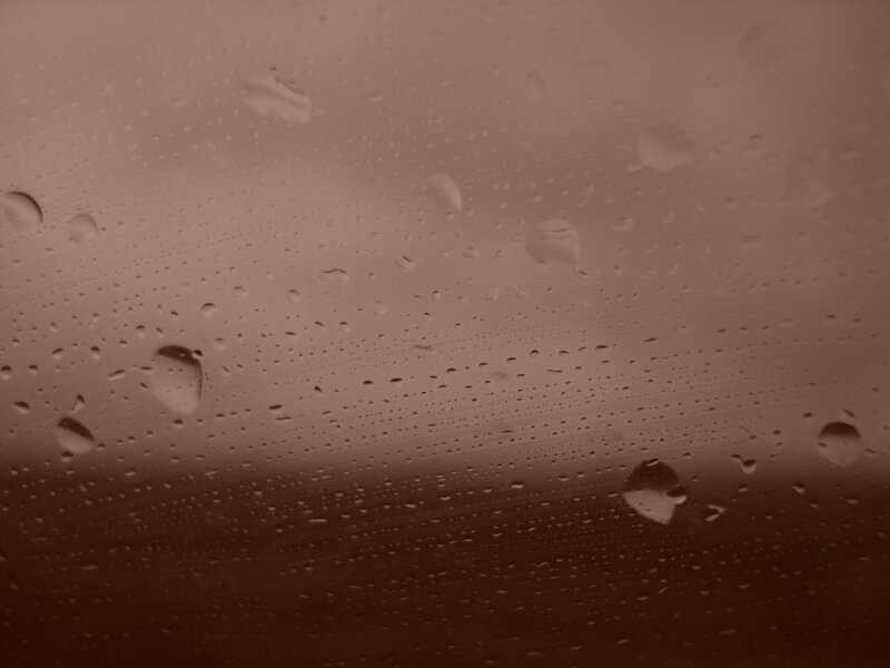 raindrops on a window