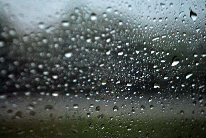 raindrops on a window