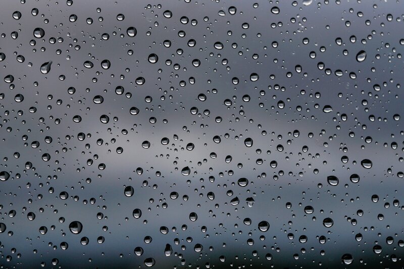 raindrops on a window