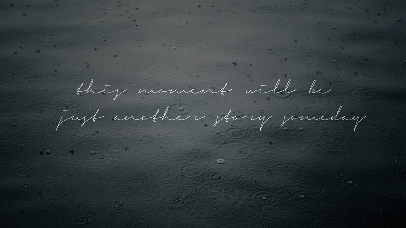 Raindrops on Dark Surface — Black, Melancholic, Photograph