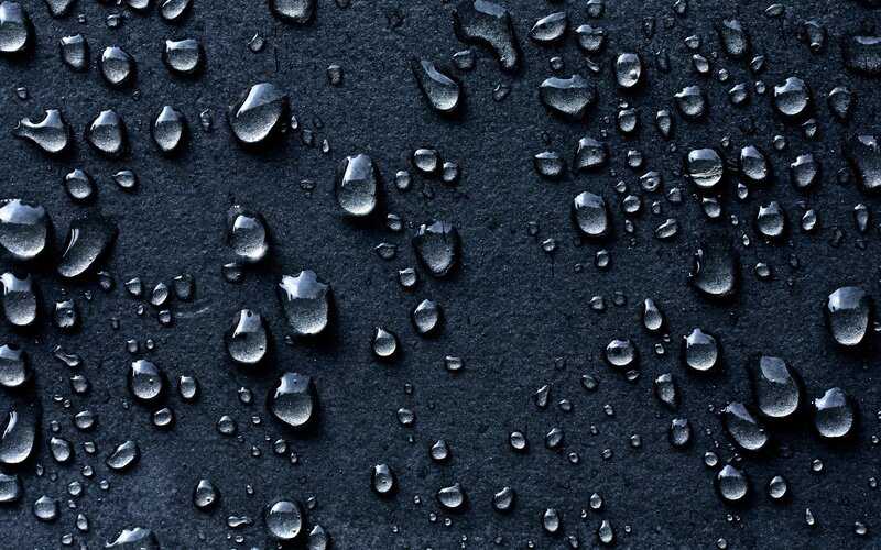 Raindrops on Dark Surface — Dark Surface