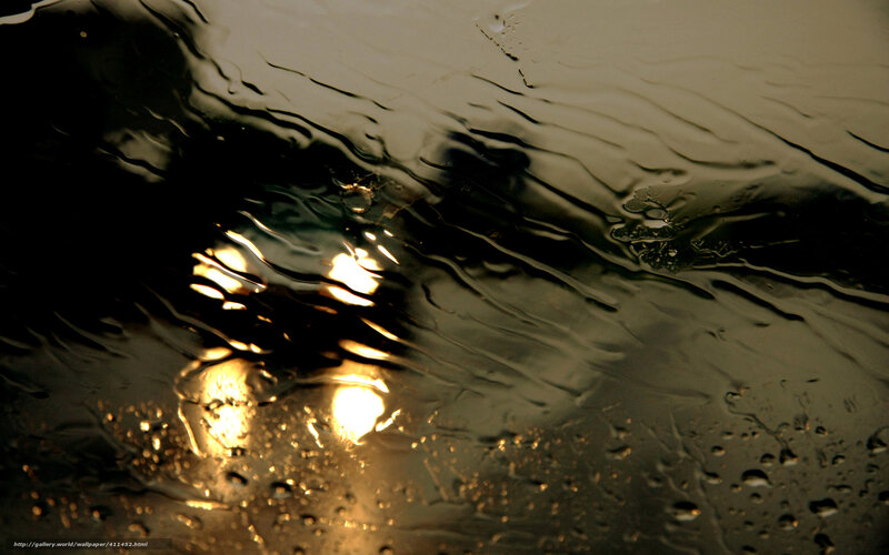 Raindrops on Glass — Black, Dramatic, Night, Photograph, Lights