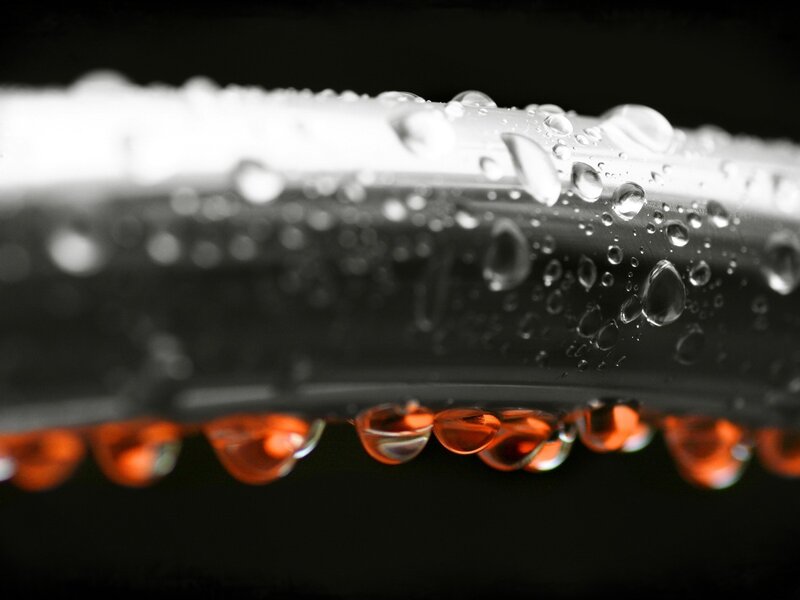 Raindrops on Glass — Black, Dramatic, Photograph, Dark Background