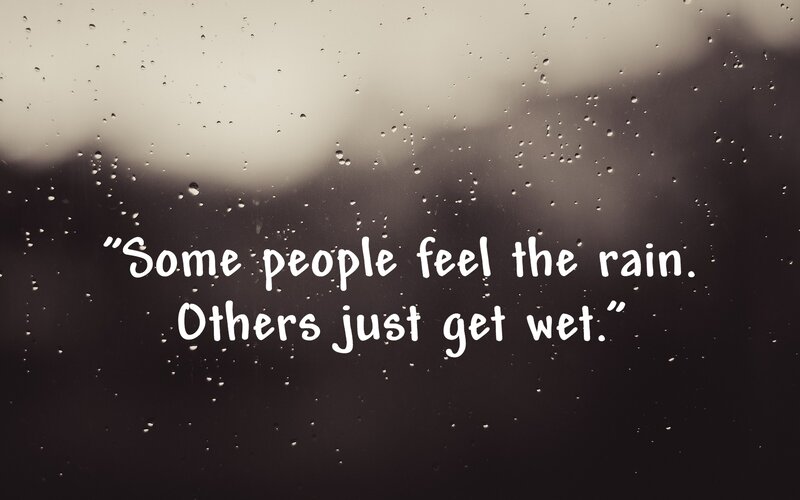 Raindrops on Glass — Black, Melancholic