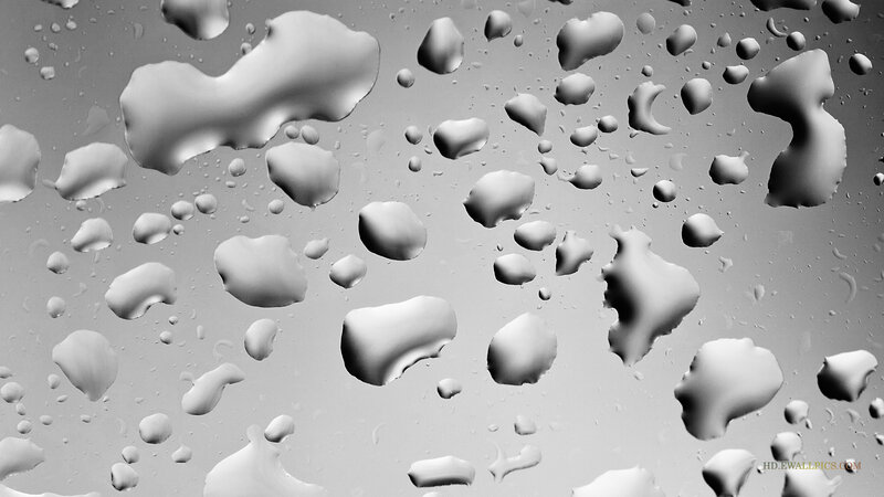 Raindrops on Glass — Gray, Calm, Photograph, Droplets
