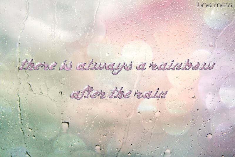 Raindrops on Glass — Pink, Calm