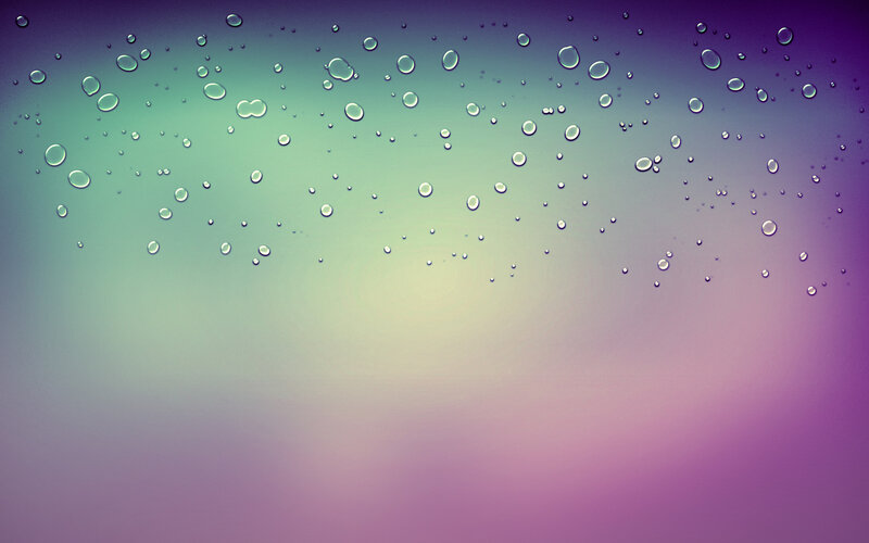 Raindrops on Glass — Purple, Calm, Abstract