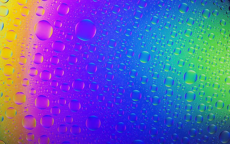 Raindrops on Glass — Purple, Vibrant